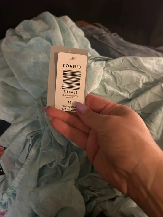 torrid Disney Jasmine Light Blue Off-Shoulder High-Low Maxi Jumper Dress Costume - Picture 2 of 2